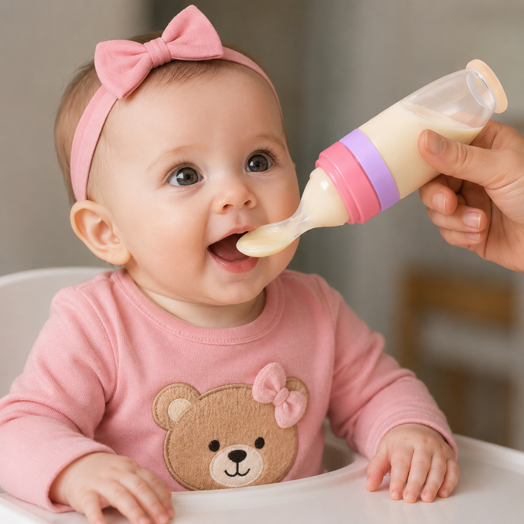 Colher Alimentadora Silicone Premium | Mel Baby