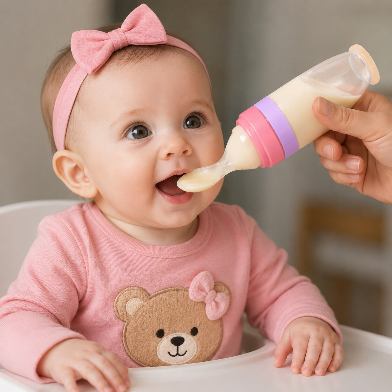 Colher Alimentadora Silicone Premium | Mel Baby