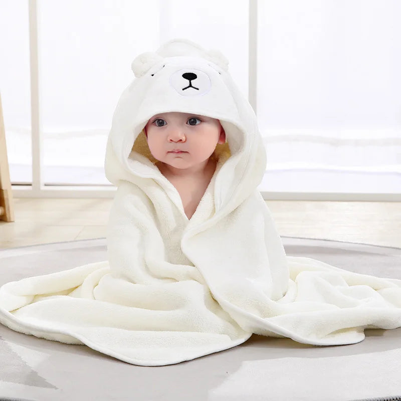 Toalha de banho bebê com capuz – super macia, ideal para pós banho e recém-nascido