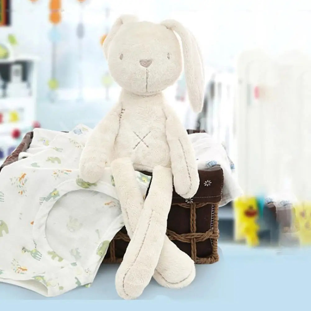 Coelhinho de Pelúcia Fofo para Bebê – Acompanhante de Sono, Decoração de Berço e Carrinho