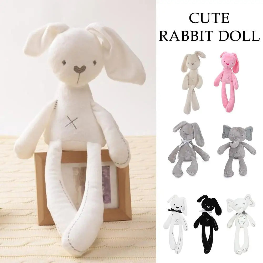Coelhinho de Pelúcia Fofo para Bebê – Acompanhante de Sono, Decoração de Berço e Carrinho