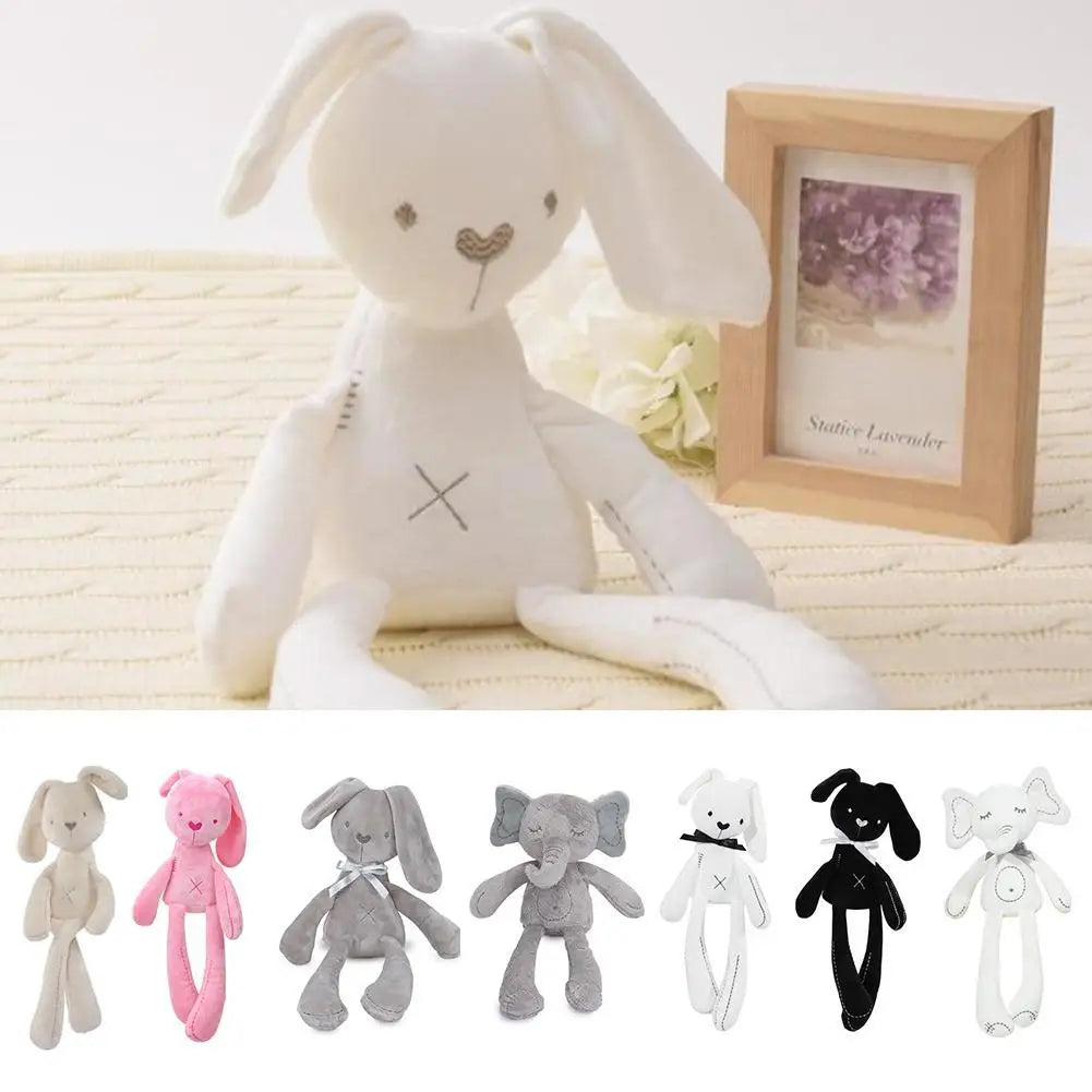 Coelhinho de Pelúcia Fofo para Bebê – Acompanhante de Sono, Decoração de Berço e Carrinho