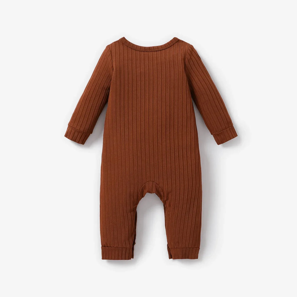 Macacão Minimalista Canelado | Mel Baby