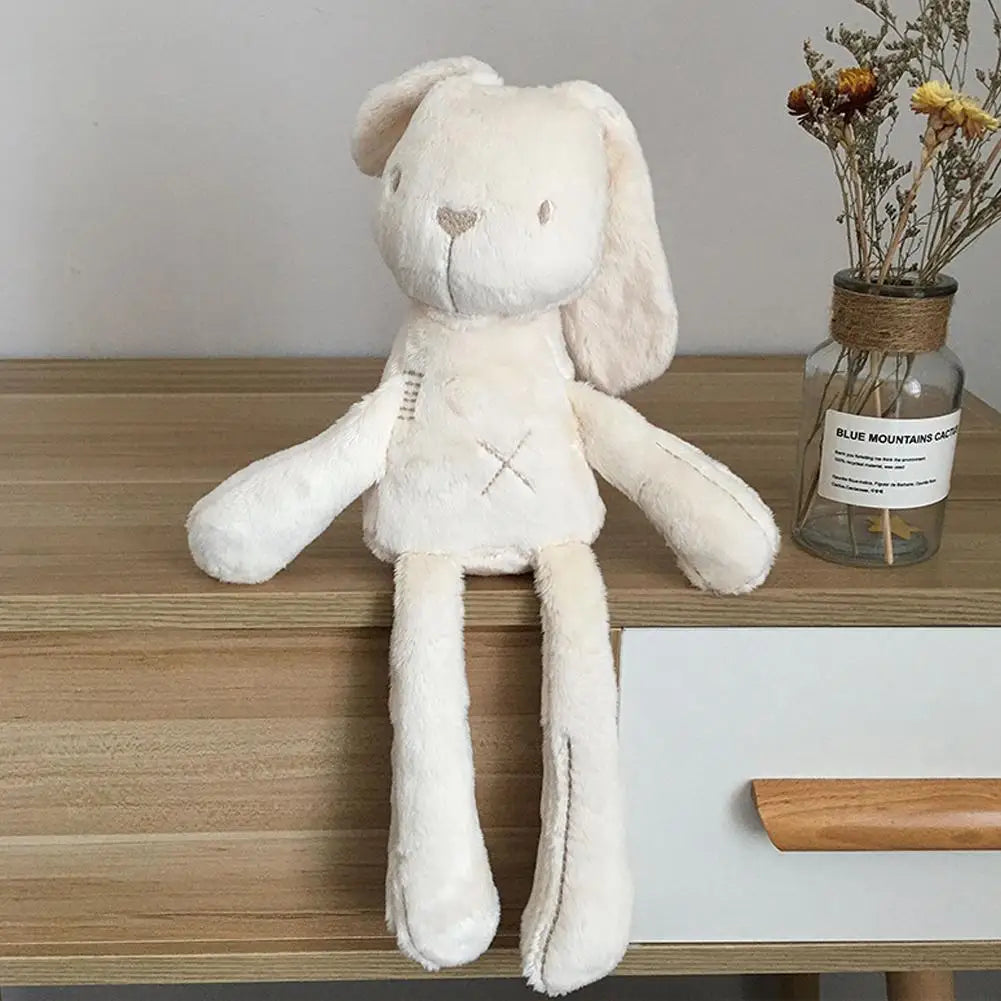Coelhinho de Pelúcia Fofo para Bebê – Acompanhante de Sono, Decoração de Berço e Carrinho