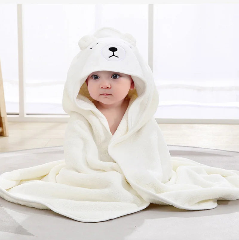 Toalha de banho bebê com capuz – super macia, ideal para pós banho e recém-nascido