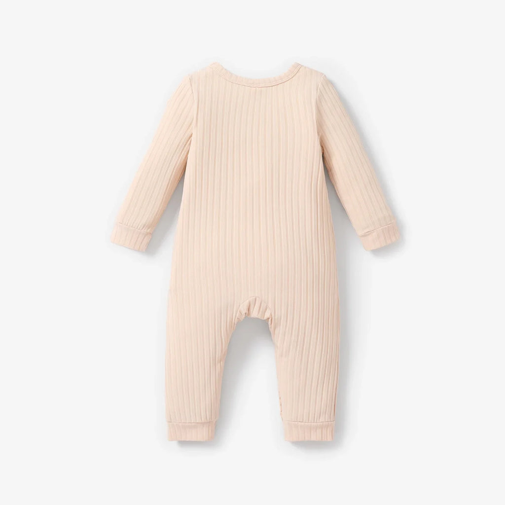 Macacão Minimalista Canelado | Mel Baby