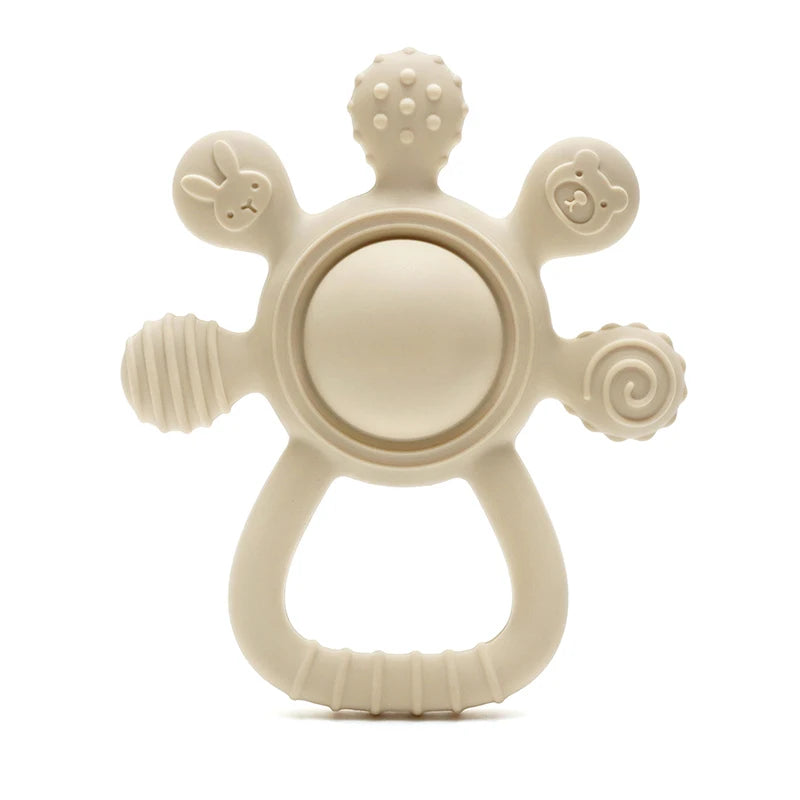 Mordedor de Silicone Coelhinho para Bebê — Alívio da Gengiva