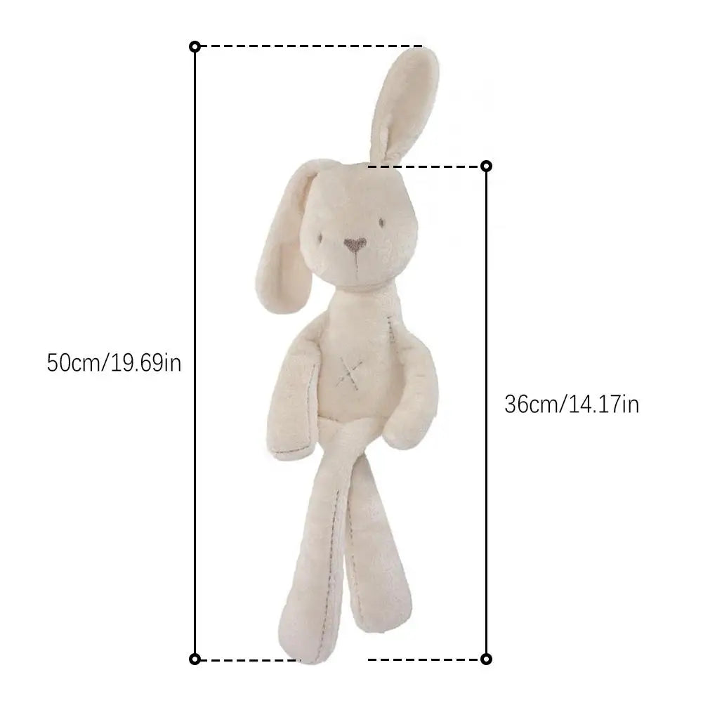 Coelhinho de Pelúcia Fofo para Bebê – Acompanhante de Sono, Decoração de Berço e Carrinho