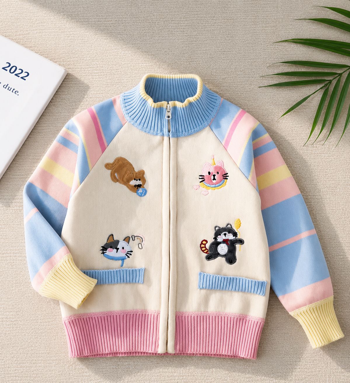 Jaqueta Infantil Tricot Premium com Bordados