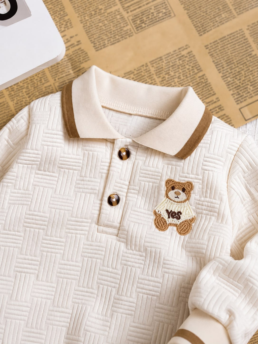 Conjunto Bebê Tricô Ursinho
